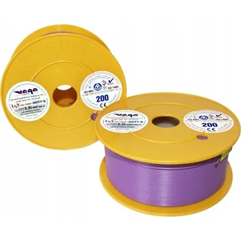 elektrický kabel Kabel LGY/H05V-K 0,35 mm2 200 m Fialový