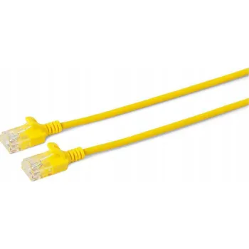 Síťový kabel MicroConnect U/UTP CAT6 0,15M Žlutý Slim,
