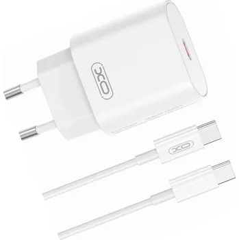 Rychlá nabíječka XO 25W, 2 porty, s kabelem USB-C pro iPhone 15