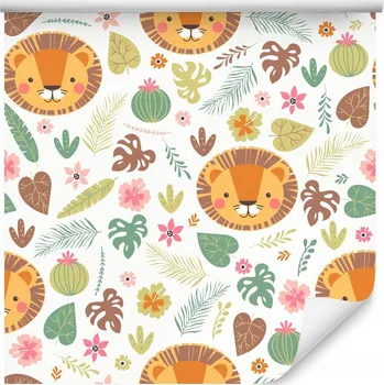 Fototapeta Tapeta do dětského pokoje POHÁDKOVÁ zvířata lvů
