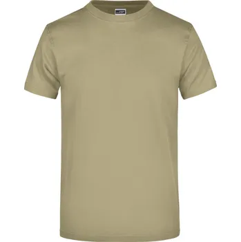 pracovní tričko James & Nicholson Tričko JN 02, krátký rukáv, pánské COT02000255504-khaki XL Khaki
