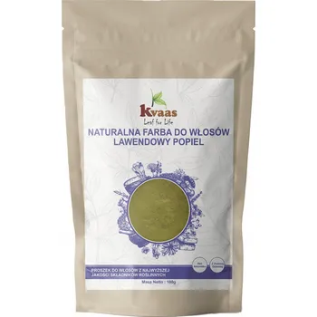 Barva na vlasy KVAAS PŘÍRODNÍ BYLINNÁ BARVA HENNA NA VLASY LEVANDULOVĚ POPELAVÁ 100g