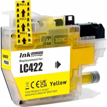 Žlutá inkoustová kazeta Raptor pro tiskárny Brother