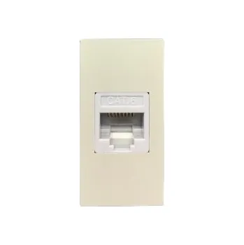 Elektrická zásuvka Internetová zásuvka nástěnná BarON šedá