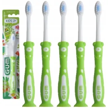 Zubní kartáček 5x Kartáček na Zuby pro Děti GUM Monster KIDS od 2 let Měkké Štětiny