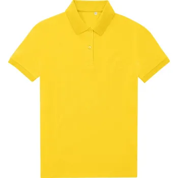 Pánské tričko B&C Polokošile B&C My Eco Polo 65/35 women, krátký rukáv, dámská COT01W465zn201-pop yellow S Žlutá