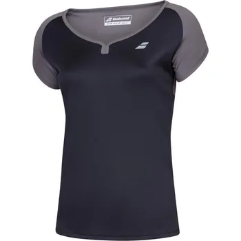 Dámské tričko TRIČKO BABOLAT PLAY CAP SLEEVE TOP DÁMSKÉ ČERNÉ S