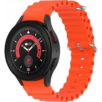 Řemínek na hodinky Řemínek RZAKcesoria pro Samsung 20mm oranžový