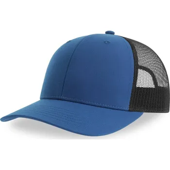 Pracovní přilba Atlantis Headwear Kšiltovka Bryce Trucker, 6 panelová COT33010288399-royal/black Modrá/černá UNI