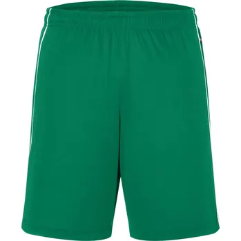 James & Nicholson Kraťasy Basic JN 387, týmové COT02038784402-green/white M Zelená/černá