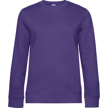 pracovní mikina B&C Mikina B&C QUEEN Crew Neck, dámská COT01W01Qu3800-radiant pur XS Purpurová radiant