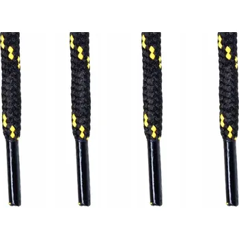Tkaničky do bot ČERNÉ + ŽLUTÉ proužky Tkaničky do bot Outdoor Adidas Tkaničky 180 cm
