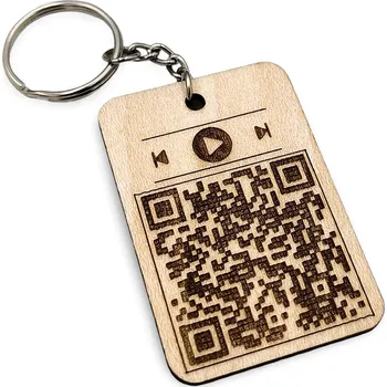 Žertovný předmět GRAVENO Klíčenka s QR kódem