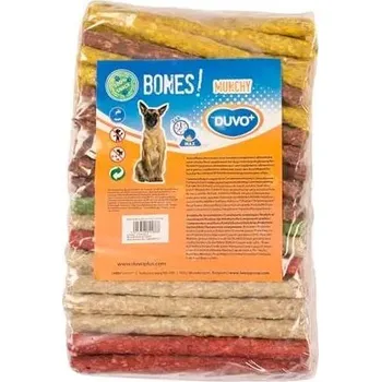 Pamlsek pro psa Duvo + KOSTI! Munchy barevné tyčinky 9-10mm 12,5cm/8,5-9g 100ks