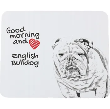 Obraz Podložka pod myš s buldokem a fotkou – s vlastním potiskem