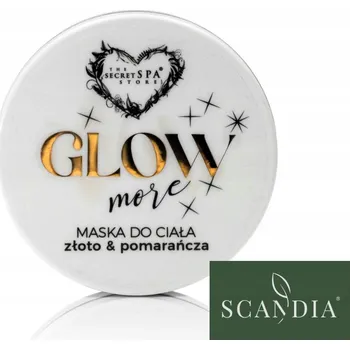 Pleťová maska Scandia Glow More tělová maska zlato-pomeranč