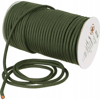 Lano MFH ŠŇŮRA LANO 9mm UNIVERZÁLNÍ PARACORD 1m. OLIVOVÁ