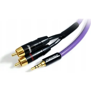 Audio kabel Kabel Melodika MDMJ2R30 minijack (3,5 mm) – 2x RCA (cinch) 3 m