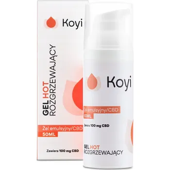Masážní přípravek Koyi Gel Hot 50 ml Hřejivý gel s CBD