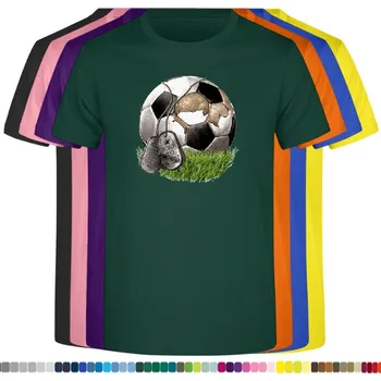 Chlapecké tričko detske-levne-bavlnene-tricko-potisk-stary-fotbalovy-mic Barva: Bottle green - lahvově zelená, velikost: 116