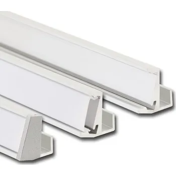 LED páska Speciální hliníkový profil SD, na sklo 8 mm, včetně matného difuzoru, 2 m