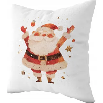 Polštář Filmový, Polštář , knižní, komiksový, hudební polštář, vánoční výzdoba domu Štědrý den, dětský pokoj, medvídek medvídek Pú polštář pod vánoční stromeček, Santa Claus, domů, jako dárek pro dítě, do školy, 39 x 39 cm