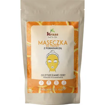 Pleťová maska Kvaas pleťová maska s pomerančem 100g