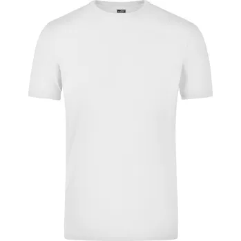 pracovní tričko James & Nicholson Tričko JN 55, elastické, krátký rukáv, pánské COT02005500105-white 2XL Bílá