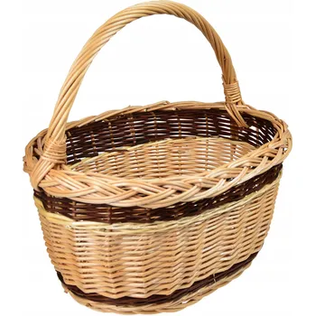 Nákupní košík Piknikový koš WickerWorks mały z pasem proutěný