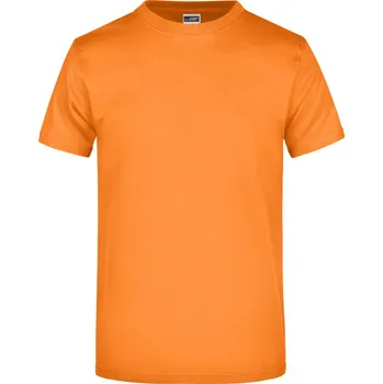 pracovní tričko James & Nicholson Tričko JN 02, krátký rukáv, pánské COT02000223514-orange Oranžová 4XL