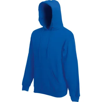 pracovní mikina Fruit of the Loom Mikina Classic Hooded Sweat s kapucí COT16220845002-royal blue M Modrá královská