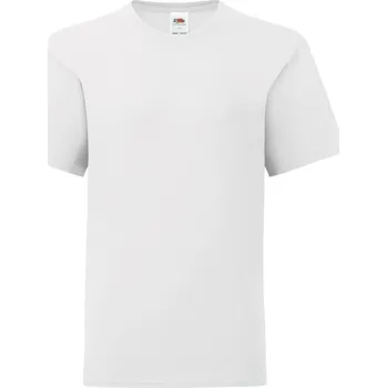 Fruit of the Loom Tričko Kids Iconic 150 T, krátký rukáv, dětské COT161023001a8-white Bílá 164