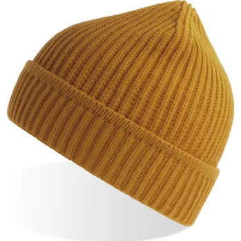 Pracovní přilba Atlantis Headwear Čepice Maple, pletená COT33011208599-mustard UNI Hořčicová