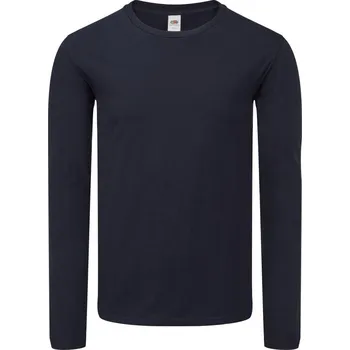 pracovní tričko Fruit of the Loom Tričko Iconic 150 LSL T, dlouhý rukáv, krátký rukáv, pánské COT161446a3602-deep navy M Navy deep