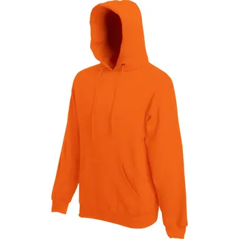 pracovní mikina Fruit of the Loom Mikina Classic Hooded Sweat s kapucí COT16220823501-orange S Oranžová