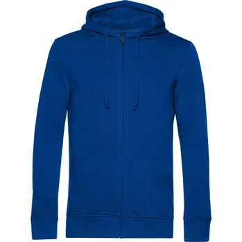 Pracovní oblečení B&C Mikina B&C Inspire Zipped Hood s kapucí a zipem, pánská COT01U35B05013-royal 3XL Modrá královská