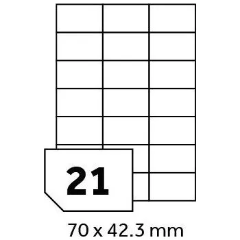 Majjam Print etikety A4 - 70 x 42,3 mm