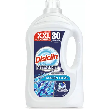 Prací prostředek Španělský prací prostředek DISICLIN ACCION TOTAL s účinným odstraňovačem skvrn, 80 praní, 4L