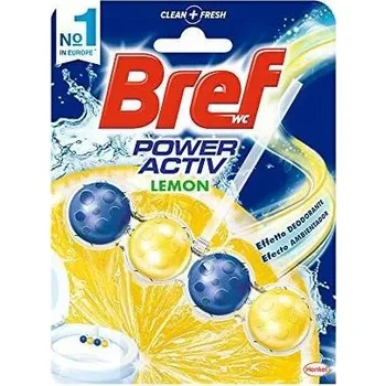 WC čistič Bref Blue Activ Citronová Závěska do WC 50g