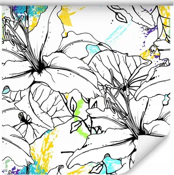 Fototapeta Tapeta do obýváku barevné tropické LISTY příroda