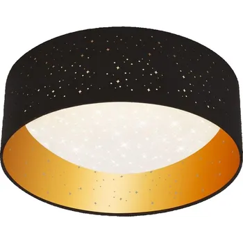 BRILONER LED stropní svítidlo hvězdné nebe, pr. 32 cm, 12 W, černá-zlatá - BRILO BRILO 3482-015