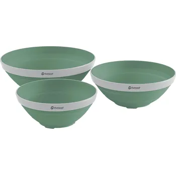 Talíř Sada misek Outwell Collaps Bowl Set Barva: tmavě zelená