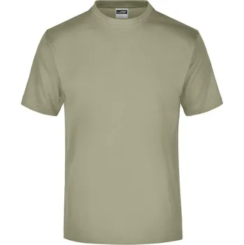 pracovní tričko James & Nicholson Tričko JN 01, krátký rukáv, pánské COT02000155501-khaki S Khaki