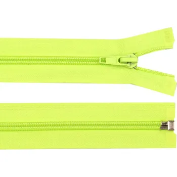 Zip Spirálový zip No 5 délka 40 cm bundový POL, malé, 229 žlutá neon