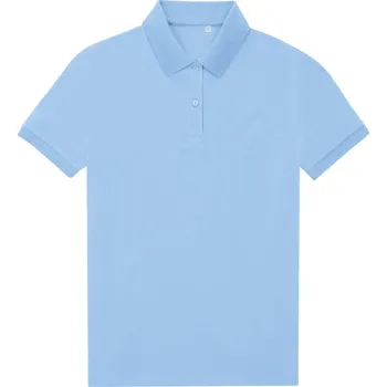 Pánské tričko B&C Polokošile B&C My Eco Polo 65/35 women, krátký rukáv, dámská COT01W465zn000-lotus blue XS Modrá lotosová