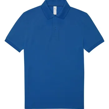 B&C Polokošile B&C My Polo 180, krátký rukáv COT01U42445014-royal blue Modrá královská 4XL