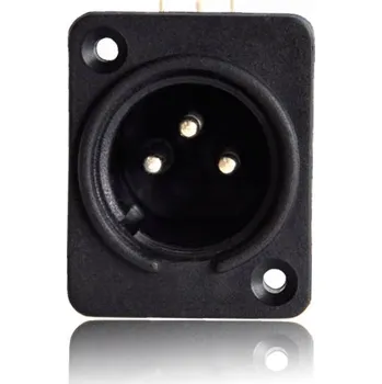 Elektrický konektor XLR konektor 3 PIN zástrčka samec pro montáž na desku plošných spojů XLR050