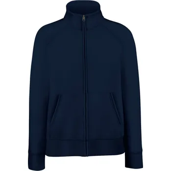 pracovní mikina Fruit of the Loom Mikina Premium Lady-Fit Sweat Jacket na zip, dámská COT162116a3601-deep navy S Navy deep