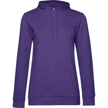 pracovní mikina B&C Mikina B&C Hoodie s kapucí, dámská COT01W04Wu3802-radiant pur M Purpurová radiant