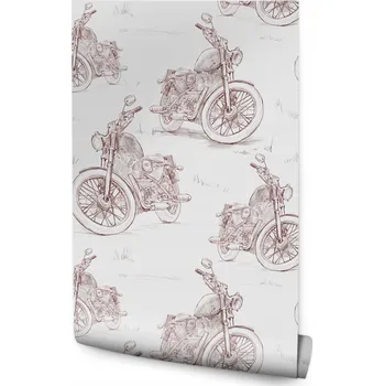 Fototapeta Tapeta pro teenagery Motorky VINTAGE Skica Dekorace